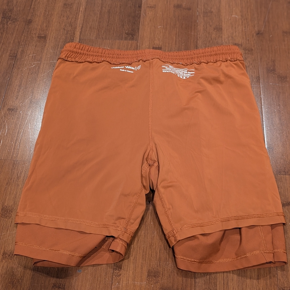 Outdoor Voices Rust Orange Athletic Shorts - Picture 5 of 5